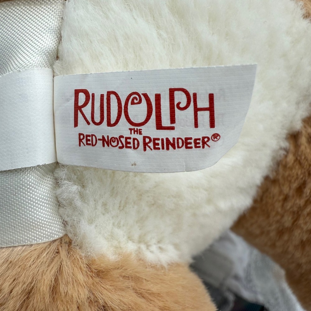 2014 Build a Bear Rudolph the Red Nosed Reindeer Clarice Plush Toy Sparkly Tutu - Picture 9 of 11